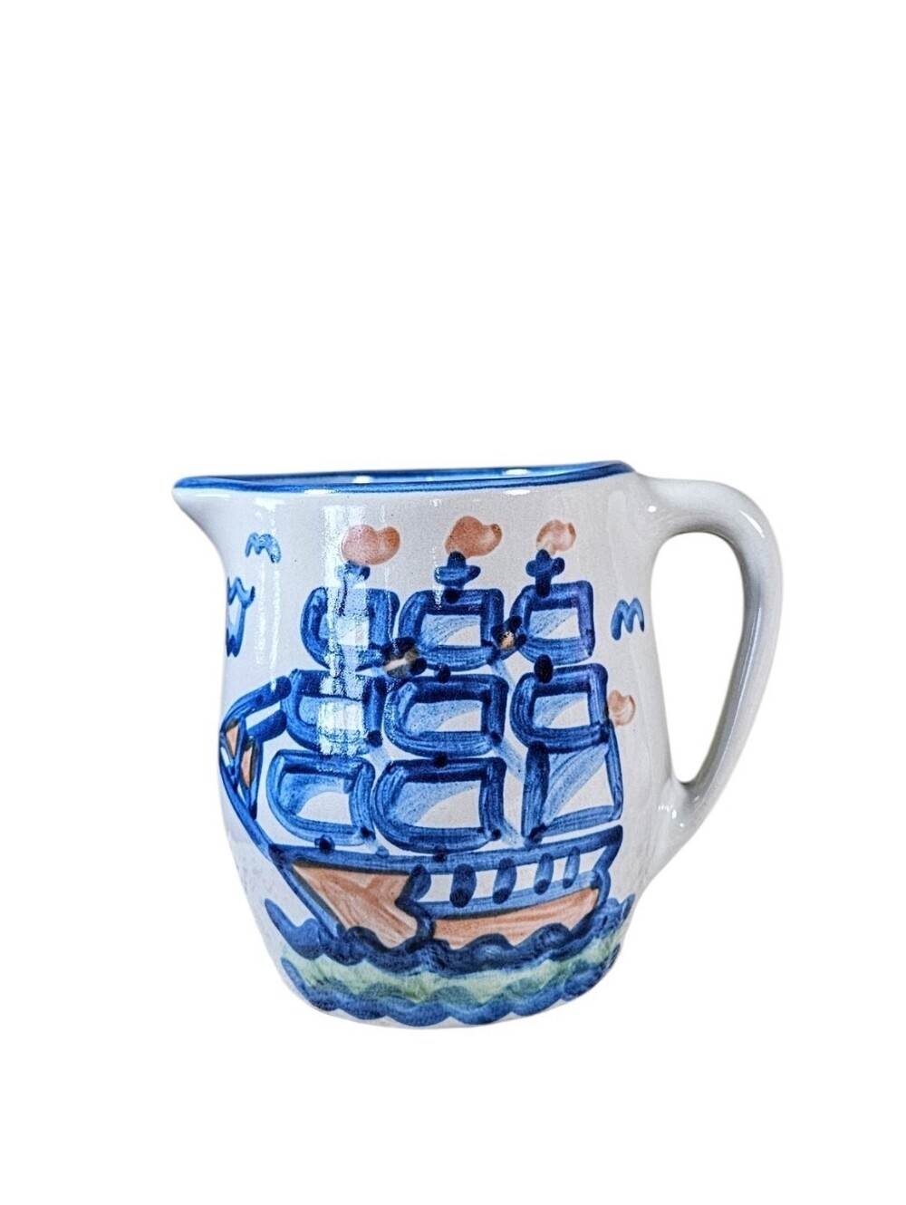 Mary A. Hadley Pitcher 24oz. Clipper Ship Nautical Series Sailing Boat Vintage